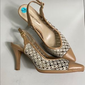 Adrienne Vittadini Jons sling back pump he…